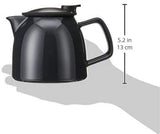 FORLIFE Bell Ceramic Teapot with Basket Infuser, 26-Ounce/770ml