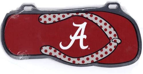 Alabama Crimson Tide Flip Flop Car Tag