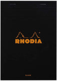 Rhodia Staplebound Notepads - Blank 80 sheets - 6 x 8 1/4 inch - Black cover