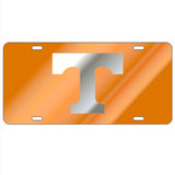 Tennessee Volunteers Orange Mirror"T" Laser Cut License Plate