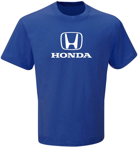 Honda Blue Logo T Shirt - Short Sleeve Honda Racing Apparel for Men