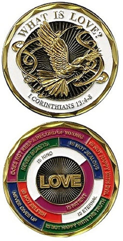 Military Challenge Coins 1 Corinthians 13:4-8 What is Love
