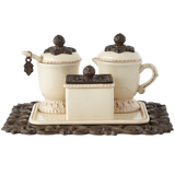 The GG Collection Creamer/Sweetener Set On Tray