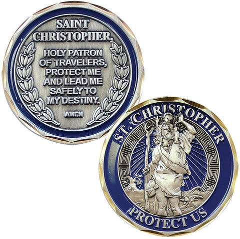 EAGLE CREST INC New St. Christopher Challenge Coin