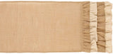 The Country House Collection Multi Ruffle 54" Burlap Table Runner