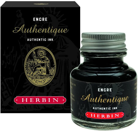 Herbin Pigmented Ink for nibs and brushes. Highly Pigmented Content. Water Based, 4 Opaque Colors Available. 30ml Bottles or set of 5, 10ml Bottles