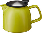 FORLIFE Bell Ceramic Teapot with Basket Infuser, 26-Ounce/770ml