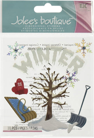 JOLEES Boutique Themed Ornate Stickers, Winter