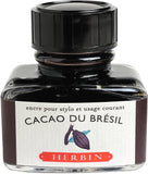 J. Herbin Fountain Pen Ink - 30 ml Bottled - Cacao du Bresil