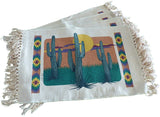 Southwestern Placemats for Dining Table - Set of 4 Aztec Indian Southwest Square Place Mats