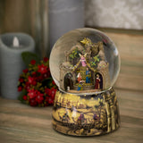 Nativity Town 100MM Musical Christmas Glitterdome Plays Tune O Little Town of Bethlehem