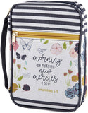 Christian Brands Creative Brands Prayerful Wings Canvas Bible Cover, 7 x 10-Inch, Morning by Morning, one size (AS-F3619-WHT)
