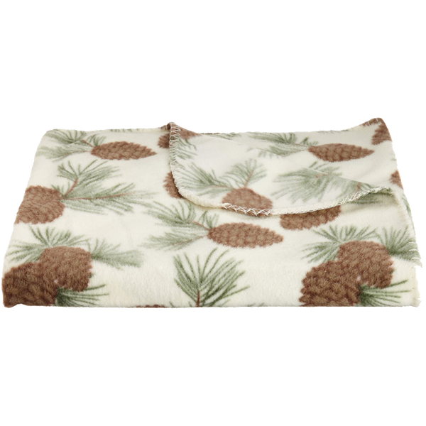 DII Woodsy Pine Printed Throw Blanket, Multi