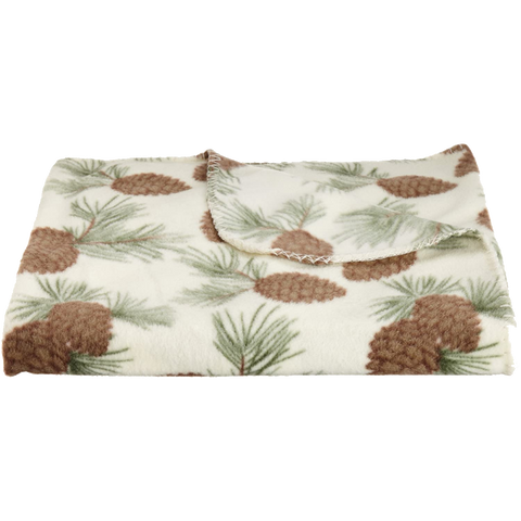 DII Woodsy Pine Printed Throw Blanket, Multi
