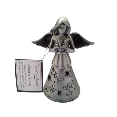 Ganz Faithful Angels Angel of Serenity Figurine Pewter approx. 3 3/4 inches tall