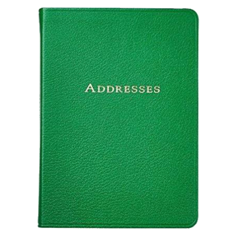 Leather Bound Address Book 7 inches