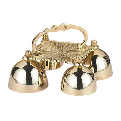 Religious Supply 4 Cup Sacristy Bell with Handle